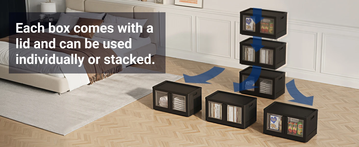 stackable storage bins