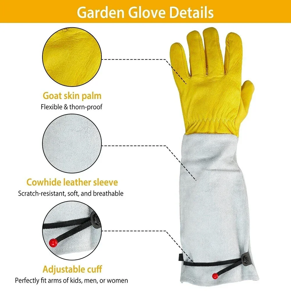 Pruning Gloves 2pcs Rose Pruning Gardening Thorn Proof Garden Tools