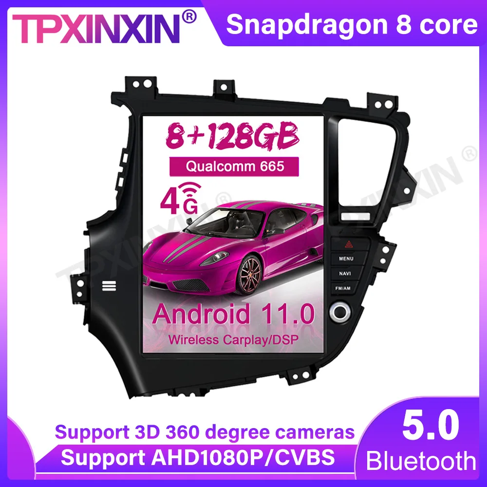 

128 ГБ Android 9,0 для KIA Optima/KIA K5 2010-2013 автомобильный GPS-навигатор стерео головное устройство мультимедийный плеер автомобильное радио магнитофон