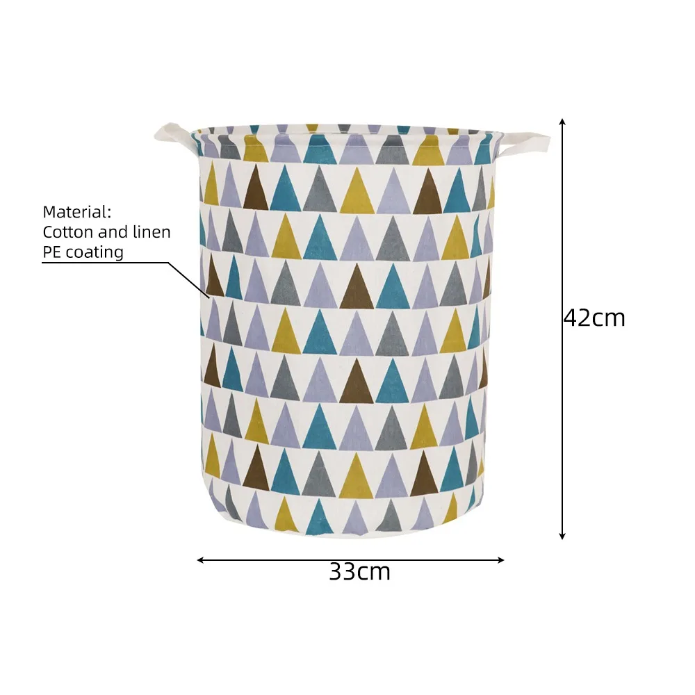Coș de rufe pliabil de capacitate mare Sac de gunoi de depozitare rotund Coș mare de jucărie pliabil Coș de haine Organizator de găleți