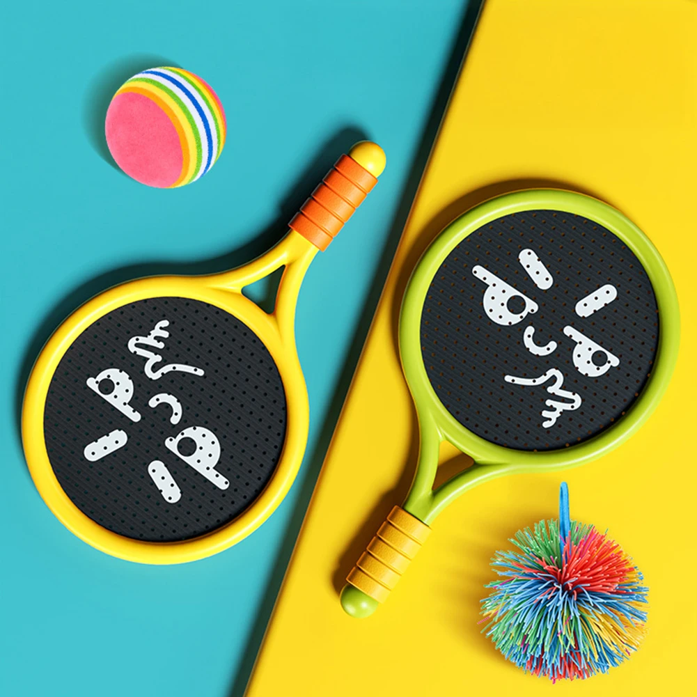 Children's Badminton Tennis Racket Exercise Reaction Ability Beginners Family Outdoor Beach Tennis Kindergarten Educational