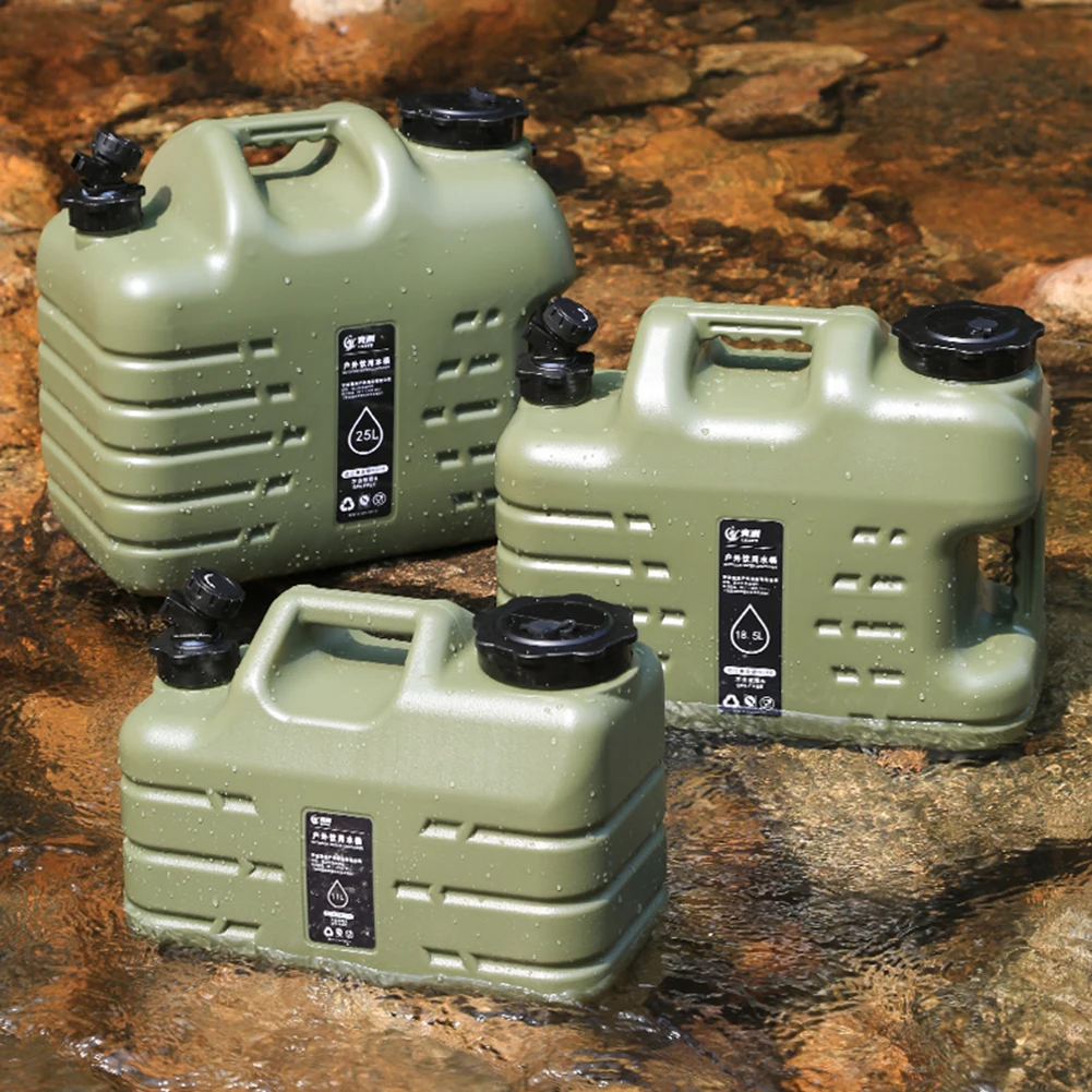 11L Outdoor Water Bin Large Capacity Portable Camp Water Bag with Detachable Faucet No Leakage for Camping Fishing Picnic Hiking