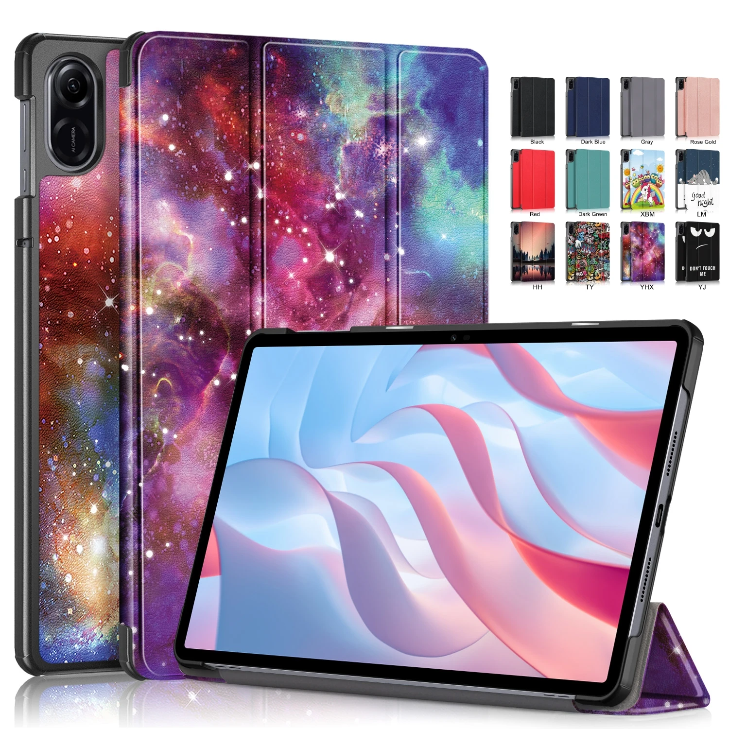 Per Honor Pad X9 X8 Pro 2023 X8Pro Eln-W09 Custodia Cute Unicorn Cat Painted Antiurto Hard Pc Back Per Honor Pad X9 X8 Pro Tablet