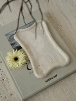 Creative home decor tray off-white Handmade marble tray bedroom Living room table Jewelry storage Photographic prop Ornaments 2