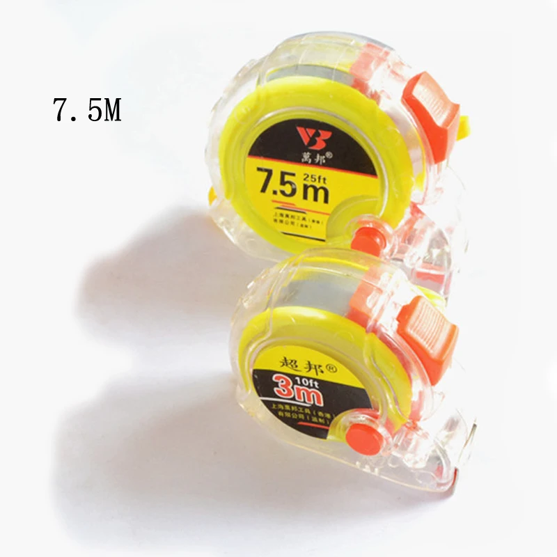 

7.5m Precise Measuring Tape Woodworking Tools High Wear Tape Measures Resistant Engineering Measuring Hand Tool