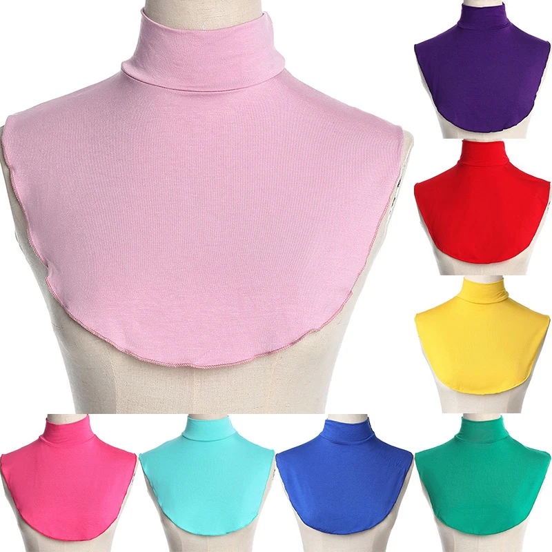 

Turtleneck Fake Collar For Women Muslim Multi-colored Mock Neck Clothing Accessories Soft Skin-friendly Fashion Collar 2023 New