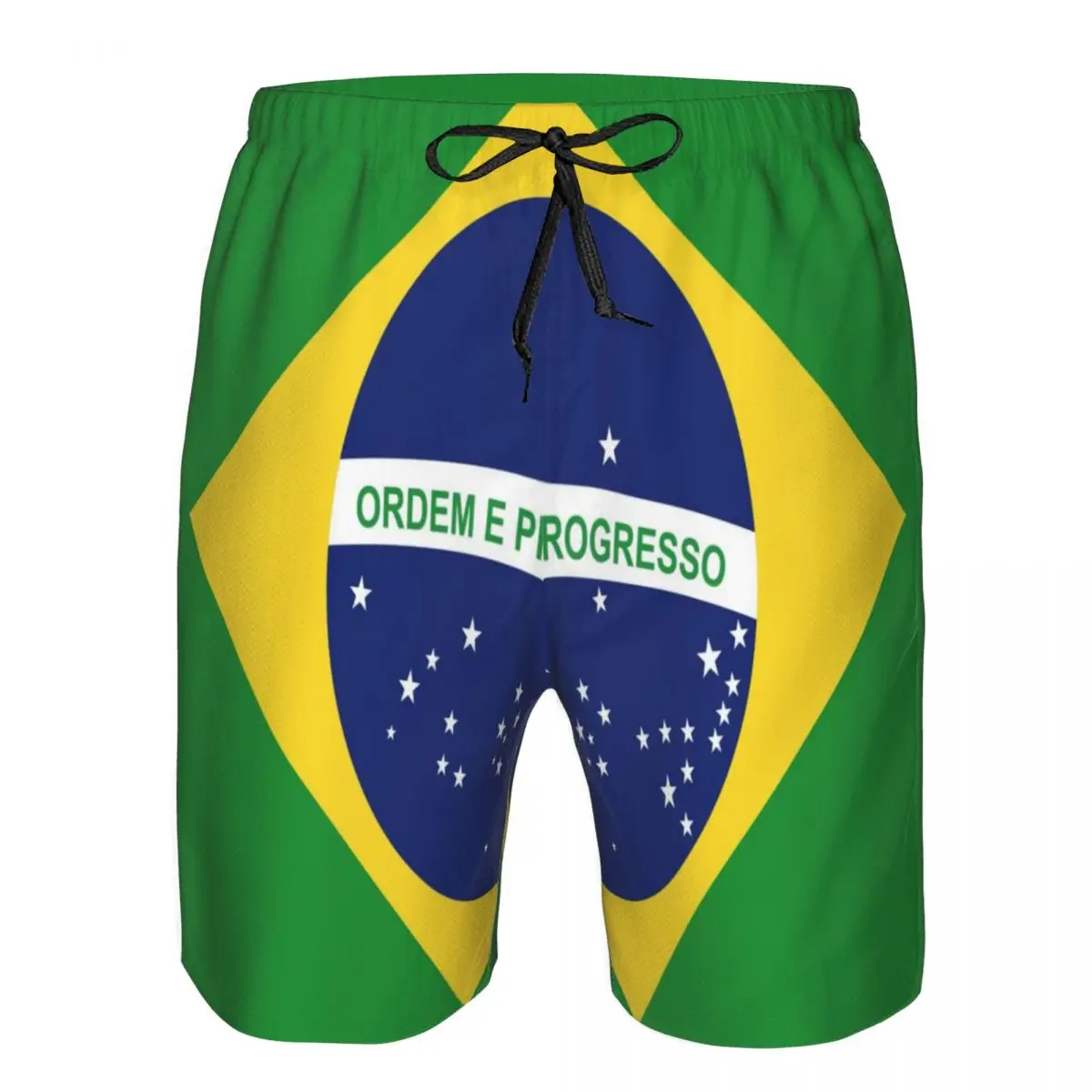 

Mens Swimwear Swim Shorts Trunks Brazil Flag Beach Board Shorts Swimming Swimsuits Mens Running Sports Surffing shorts