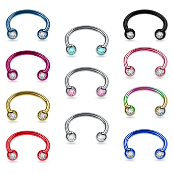 1pc Fashionable Titanium Steel Nose Ring Stainless Steel Nose Ring C-shaped Nose nail Minimalist Punk Piercing Jewelry 1