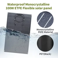 ALLPOWERS panneau solaire Flexible 100W panneau solaire monocristallin Module solaire cellule solaire photovoltaïque pour toits de bateau jardin RV 4