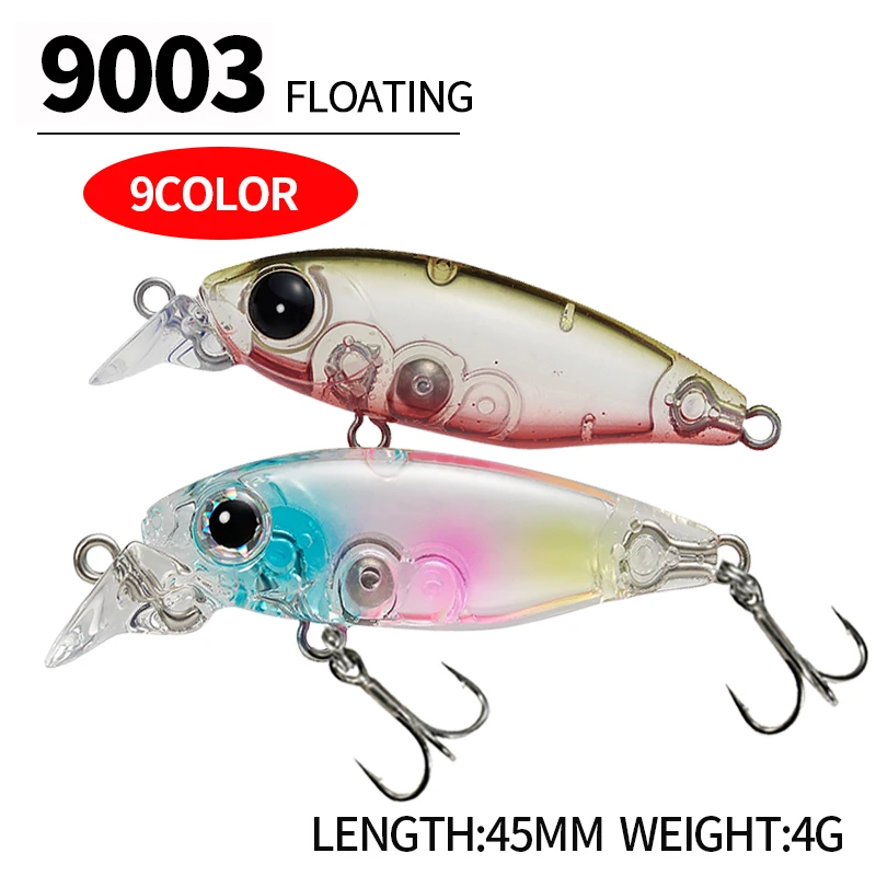

45mm 4g saltwater light games Mini Minnow topwater Fishing Lure Isca Artificial Wobber Fishing Pesca Fishing bass trout 9003