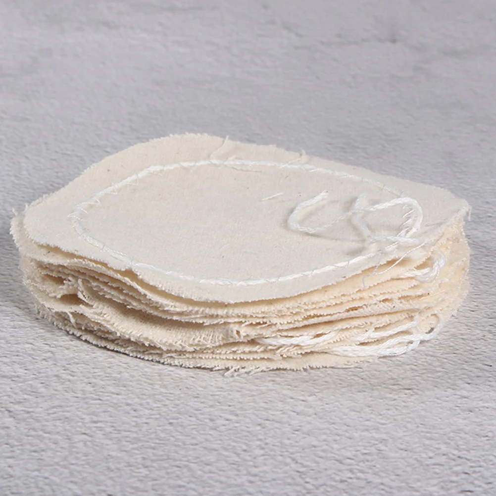 20pcs Syphon Coffee Maker Filter Cotton Replacement Filter Cloth (Beige) coffee maker filter