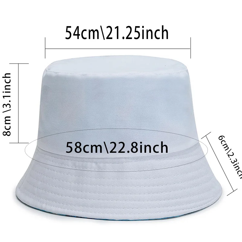 Reversible Blue White Footprints Pattern Bucket Hats Cotton Fisherman Caps  for Women Summer Double Side Hat Casual Beach Sun Hat - AliExpress