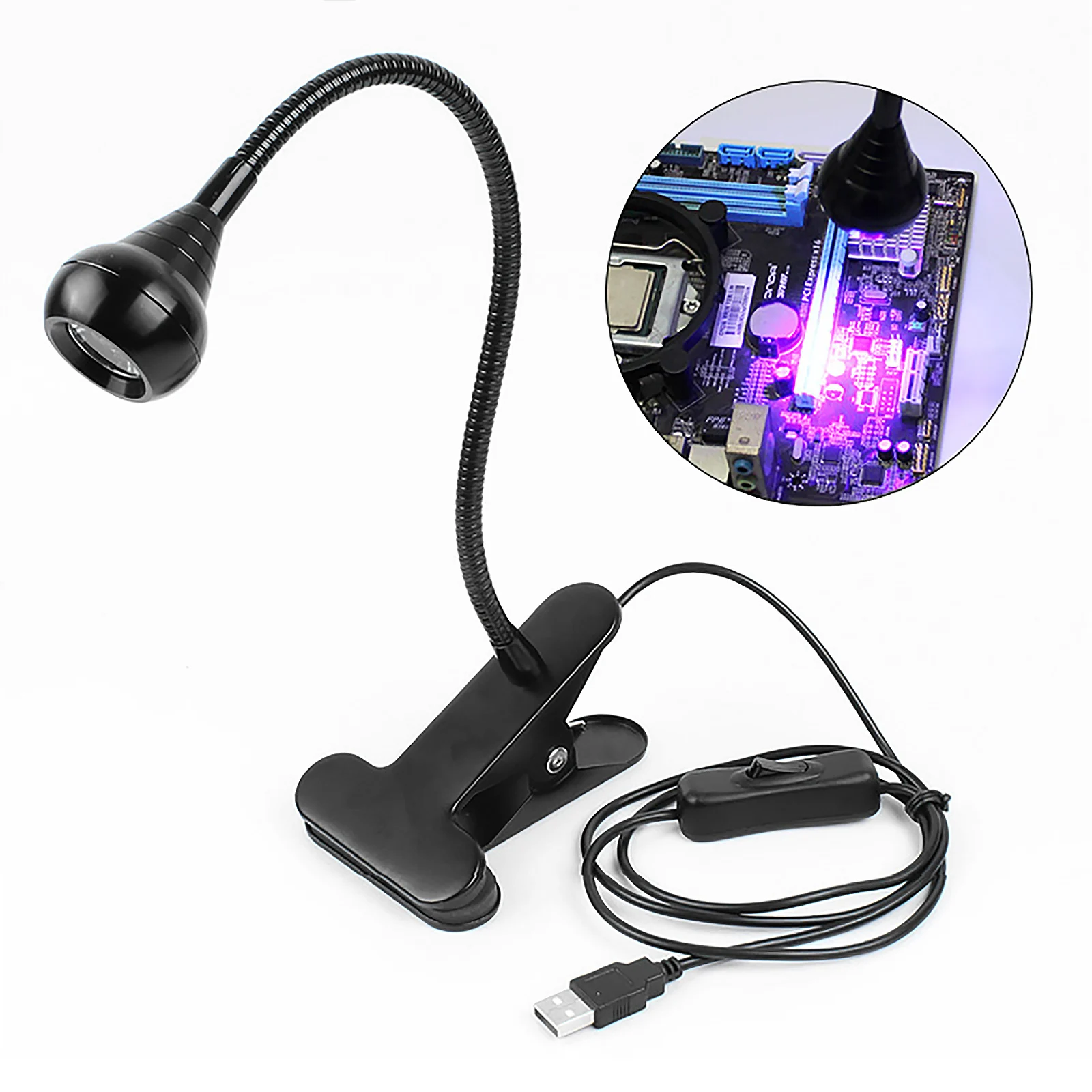 UV Glue Curing Lamp-3W LED Ultraviolet Purple Light for Repairing Phone uv curing lamp