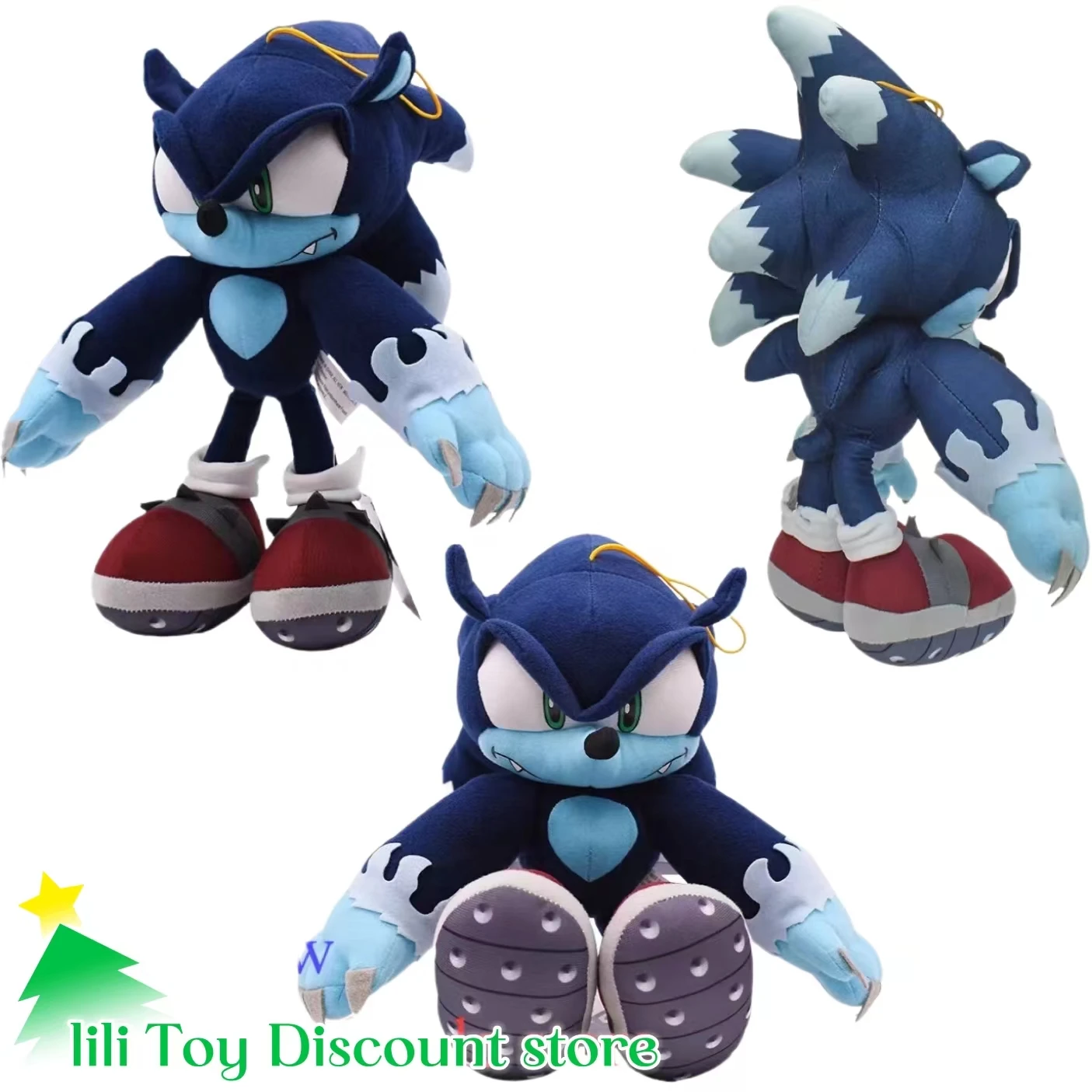 Sonic Plush Deep Blue Supersonic Mouse Peluche Bambola Royal Blue Mouse Tarsnak Hedgehog Toy Sonic 30Cm Peluche