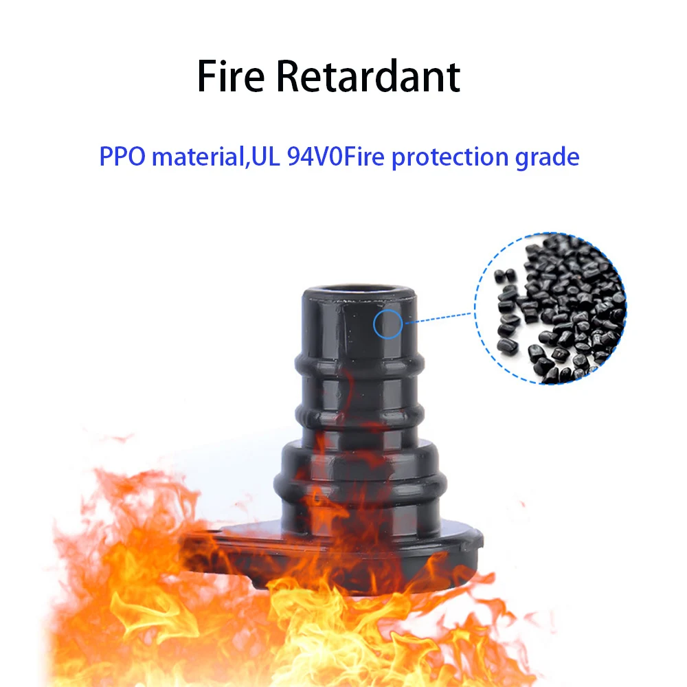 10/30 Pairs Dust Caps Waterproof Solar Panel Connector SOLAR PV Connector Rubber Cover Solar Plug Cover Flame Retardant Sleeve