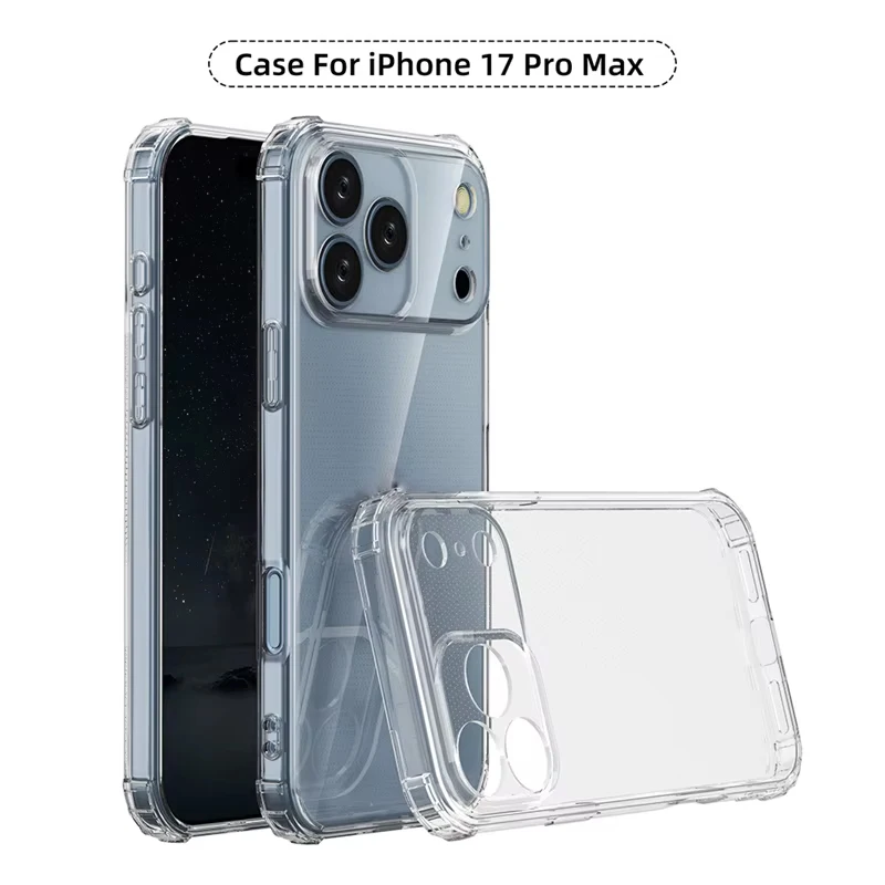 Ultimate Shockproof Clear Soft Phone Case with Enhanced Protection