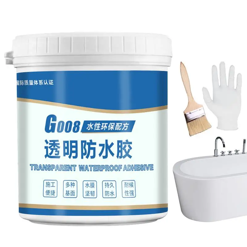 

Clear Waterproof Glue 11.8oz Clear Waterproof Glue For Shower Tile Bathroom Tile Sealant Glue Waterproof Anti-leakage Tile Glue