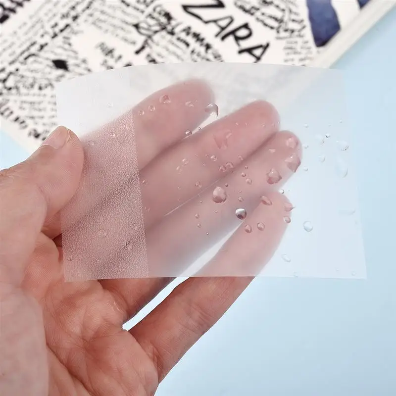 Stationery Stickers Self Adhesive Transparent Sticky Notes 50Sheets Paper Supplies Memo Pad Waterproof School Office