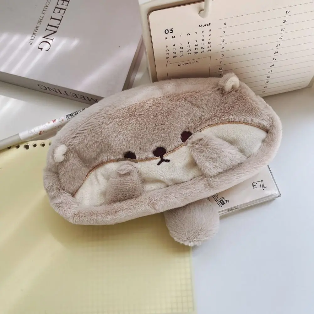 Multi-function Pen Bag Otter Penguin Large Capacity Pencil Case Student Pen Box Stationery Organizer School Office Supply