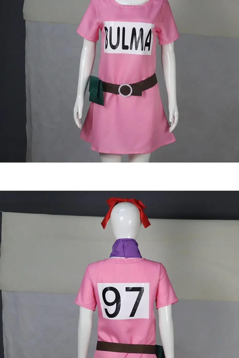 Dragon Ball Z: Bulma | Pink Dress Cosplay Costume 16 Dragon Ball Z Bulma Pink Dress Cosplay Costume