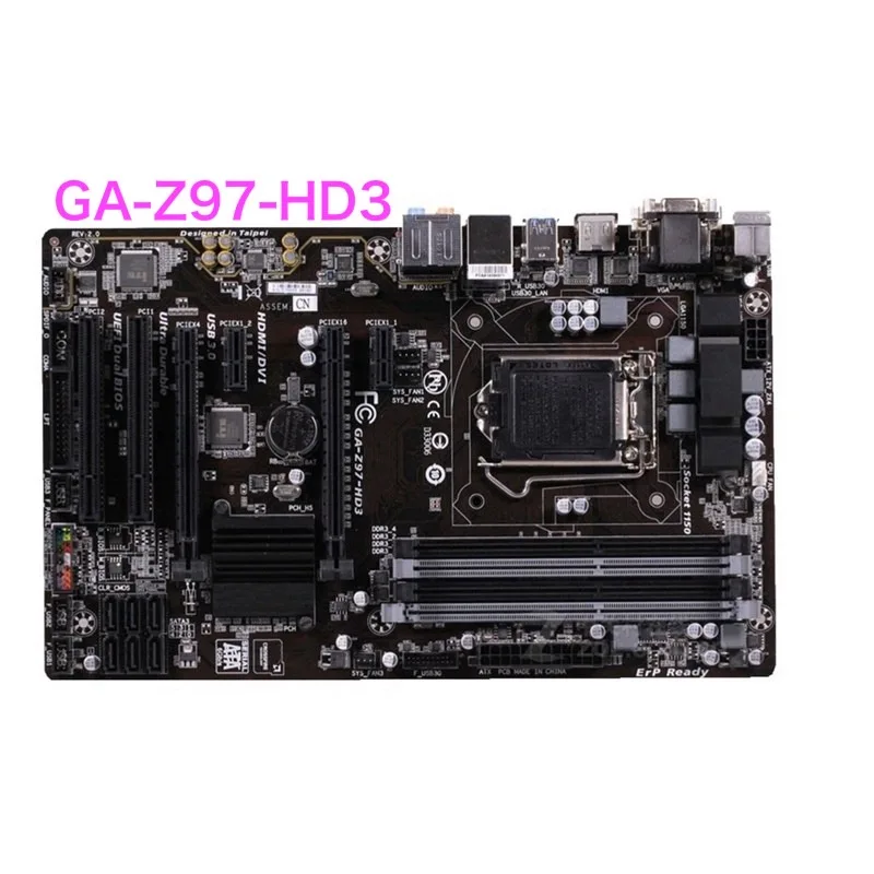 Adatto Per Scheda Madre Gigabyte Ga-Z97-Hd3 Scheda Madre Lga 1150 Ddr3 Ga-Z97 Testata Al 100% Completamente Funzionante Spedizione Gratuita