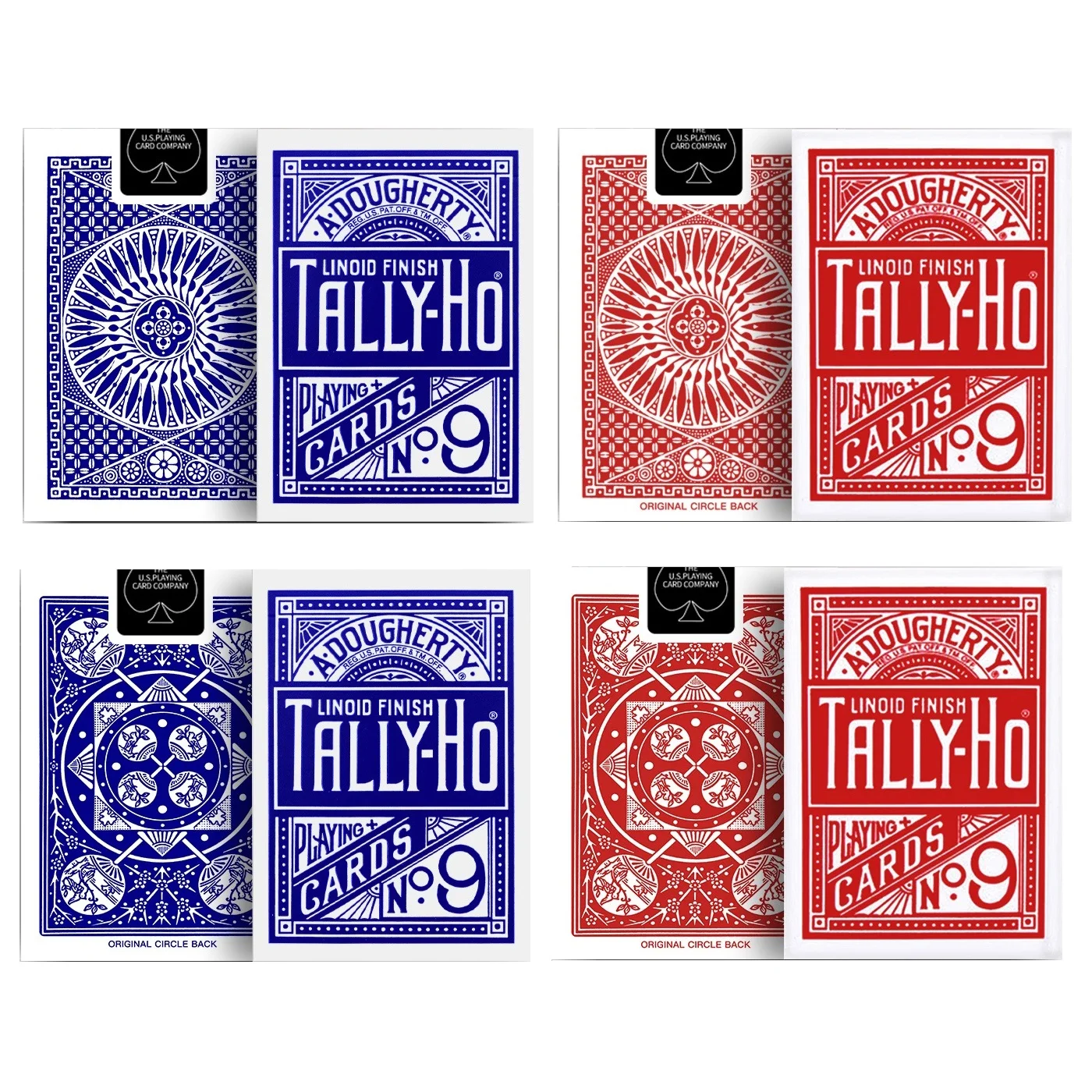 Tally-Ho No. 9 トランプ レッド ブルー Tally-Ho Circle Back Two Pack RED/BLUE by Tally Ho : Amazon