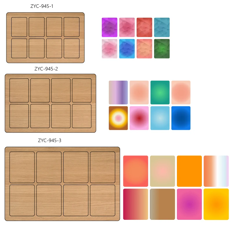 ZYC-945 square wooden cutting molds are suitable for use in die-cutting machines
