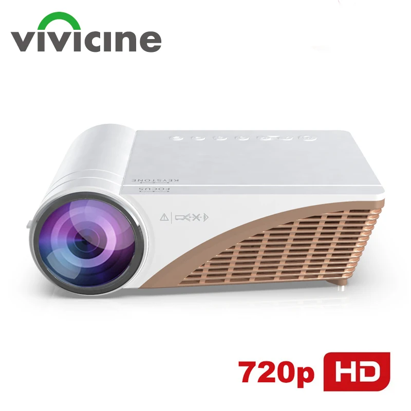 Vivicine V600 720P HD Portable Home Theater Video Game Projector,HDMI USB Sync Phone Movie Proyector Beamer