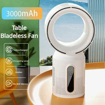 탁상용 블레이드리스 전기 선풍기 테이블 선풍기, 5 단 타워 선풍기, 베이비 쿨러, 에어컨, USB 충전식 쿨러 선풍기