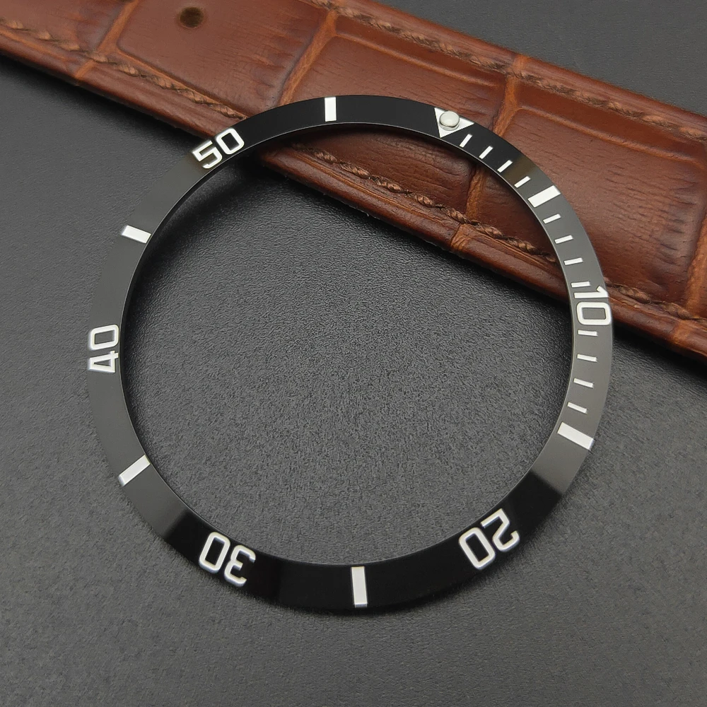 Premium 37mm Ceramic Bezel Insert for Men's Watches – High-Quality Spare Part Replacement
