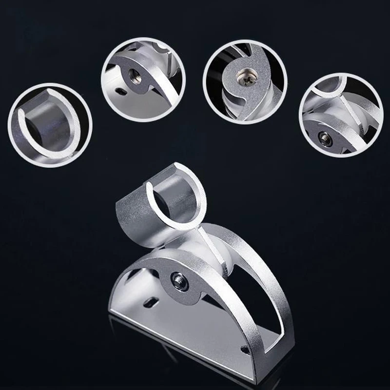 Aluminum Shower Base Holder Adjustable Wall Mounted Shower Head Stand Bracket 3