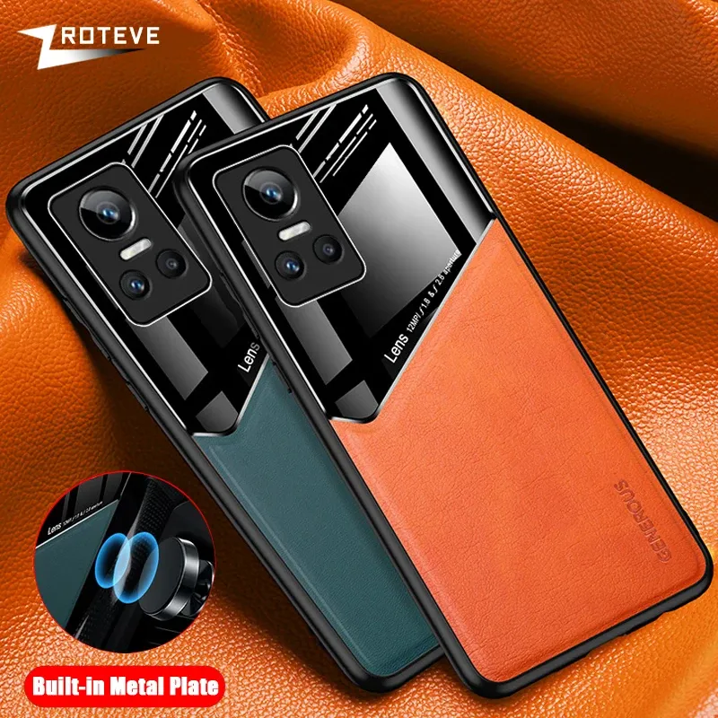 For RealmeGT Neo3 Case Zroteve PU Leather Car Magnetic Hard PC Cover For Oppo Realmi GT Neo 3 3T 2 Neo2 Neo3T Global Phone Cases