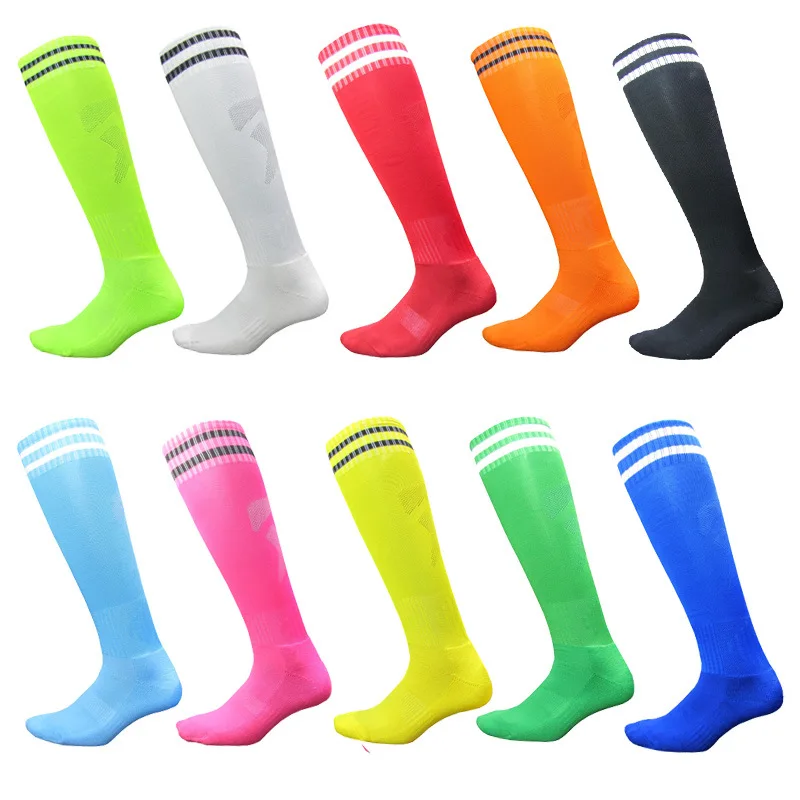 

Sports Cotton Knee New Socks Football Long Spandex Kids Legging Stockings Soccer Baseball Ankle Adults Children Socks Hot Sale