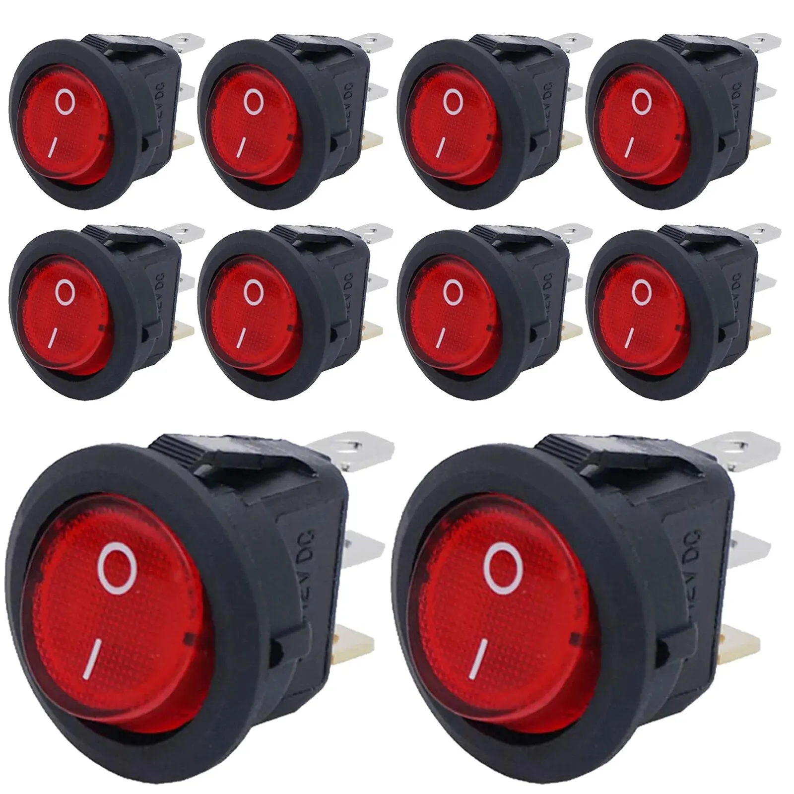 8Pcs Red