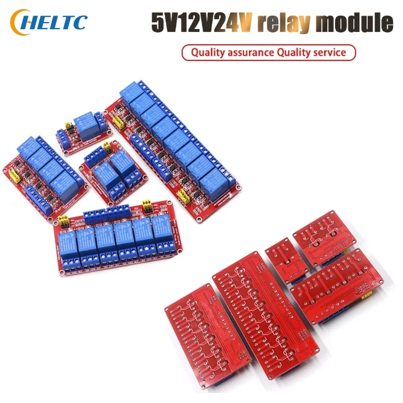 

Релейный модуль 5V12V24V, релейная изоляция, триггер высокого и низкого уровня, микроконтроллер