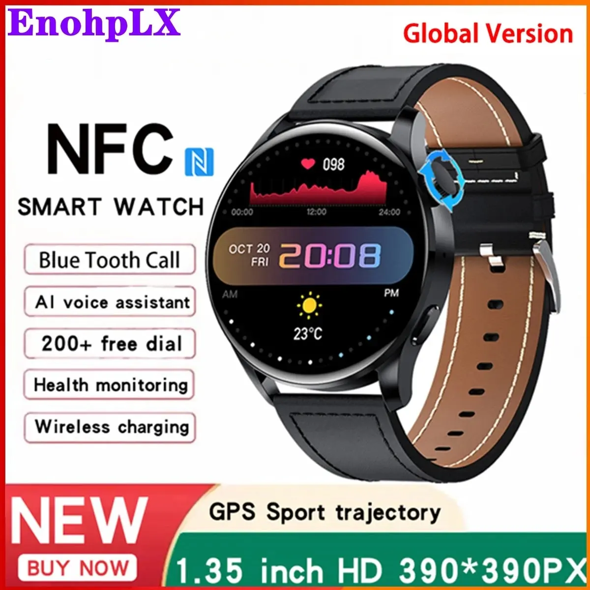 C500 Smart Watch Men Women Full Touch Screen Sport Fitness Man IP67