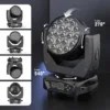19*15W RGBW LED Moving Head Light Beam Focusing Light DMX Control Stage Effect Lighting Projector for DJ Disco Bar Theater 5
