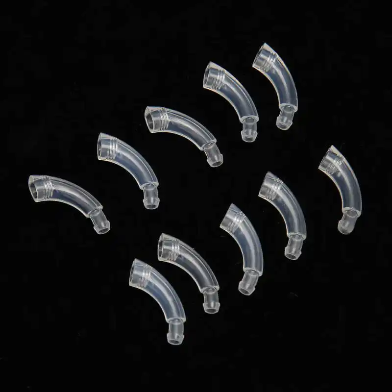 10Pcs PP Plastic BTE Hearing Aid Ear Hook Prevent Howling Ear Mold Hook Replacement Hearing Aids Accessories Parts for Elderly