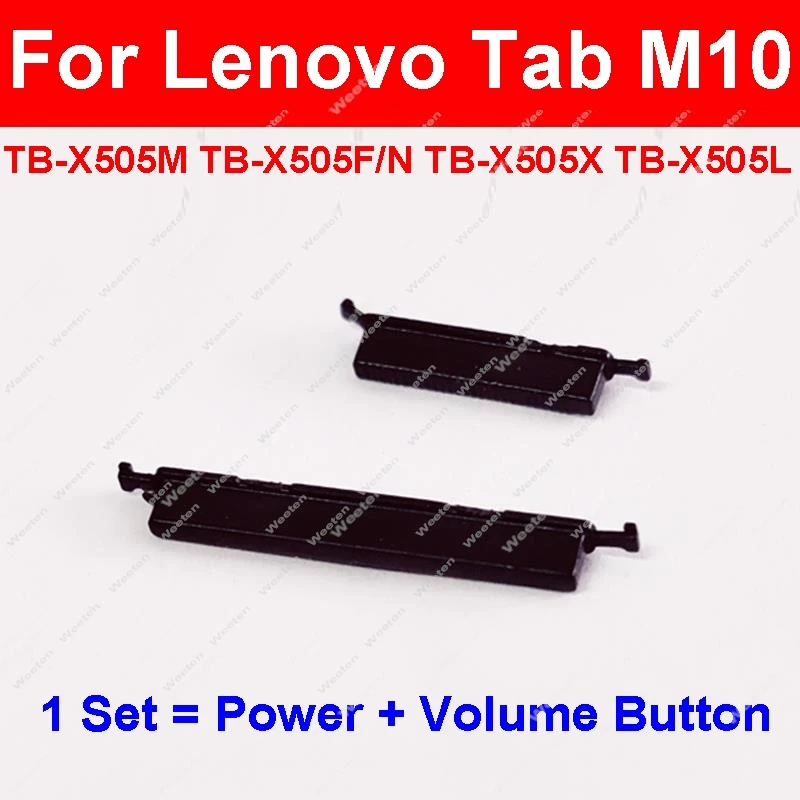 Volume Power Button Lenovo Tab M10 TB-X505M TB-X505F/N TB-X505X TB-X505L Tablet Power Volume On OFF Side Keypad Android Tablet