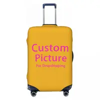 Custom Personalized Custom Photo Logo Luggage Cover Cute Customized DIY Print Suitcase Protector Covers Suit For 18-32 inch 1