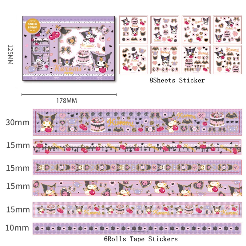 Stickers Set Accessories Cartoon Tape Gold Stamping Sticker Kids Toys Gift