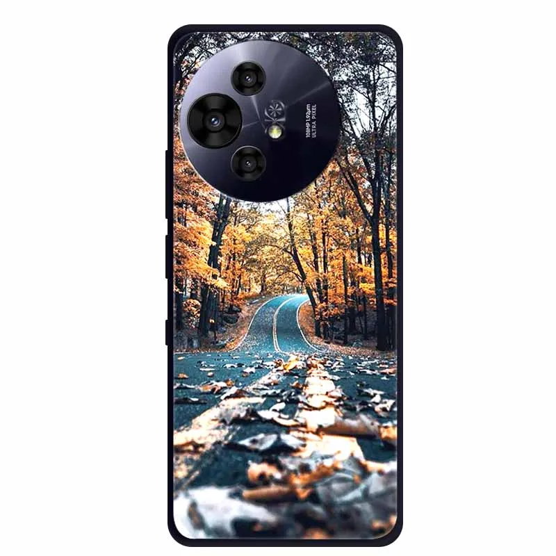 Premium Black Silicone Protective Case for TCL 50 Pro NxtPaper 5G