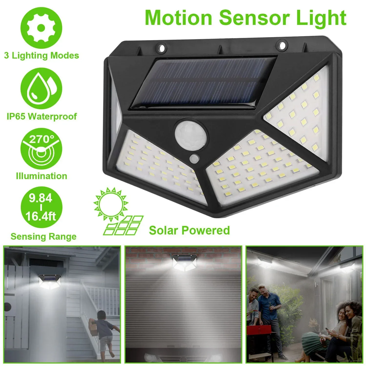 Description Picture 3 of itemMultifunctional Solar Lamp Outdoor Garden Decoration Solar Led Light Waterproof Sunlight Powered Spotlight with Motion Sensor