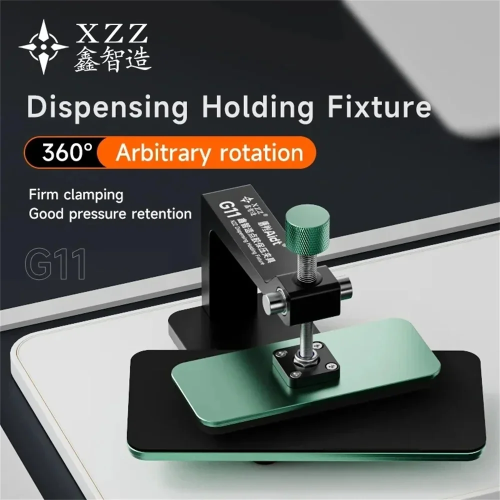 XZZ G11 접착제 충전 압력 유지 플랫폼, 휴대폰 LCD 스크린 백 커버 클램프 고정 수리, 360 ° 회전
