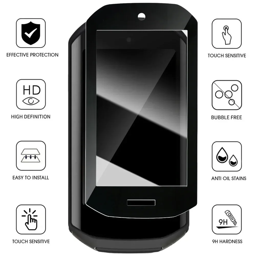 Garmin Edge 1050 Tempered Glass Screen Protector - 3D Curved Anti-Scratch Film