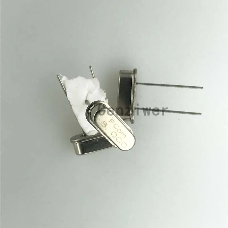 8.000 8M 8.000MHZ 8MHZ HC-49S 직접 삽입형 2핀 패시브 수정 발진기 공진기