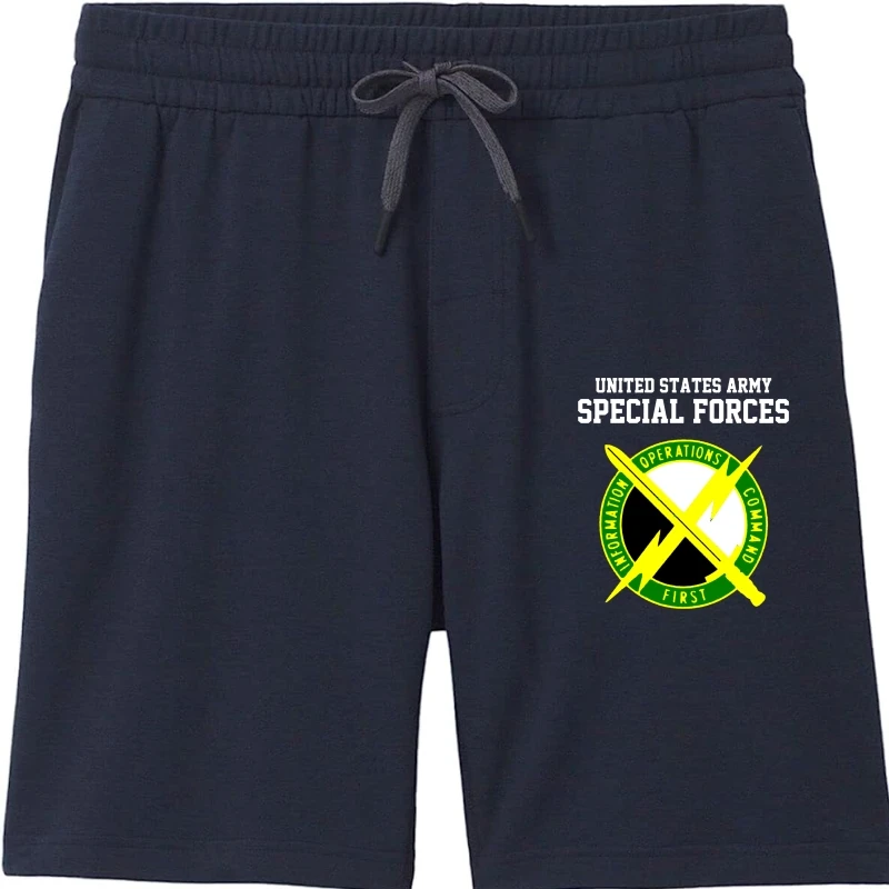 2019 New Fashion Men Shorts Us Army Military Information Support Operations Command Special Force Shorts