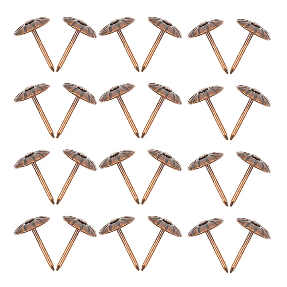 200개 빈티지 장 못, 철제 가구 장 못, 장 푸시핀, 소파 헤드보드 못, 팬시 썸 탭