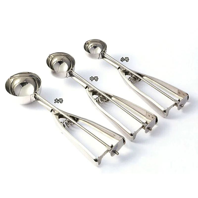 Ice Cream Scoop, 3Pcs Cookie Scoop Set, Stainless  