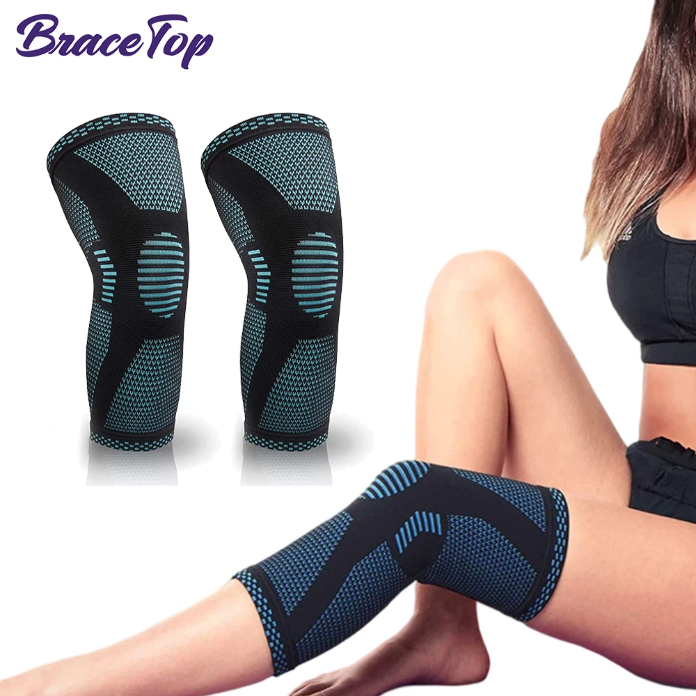 Bracetop Sports Knee Compression Sleeve, Best Knee Brace For Knee Pain